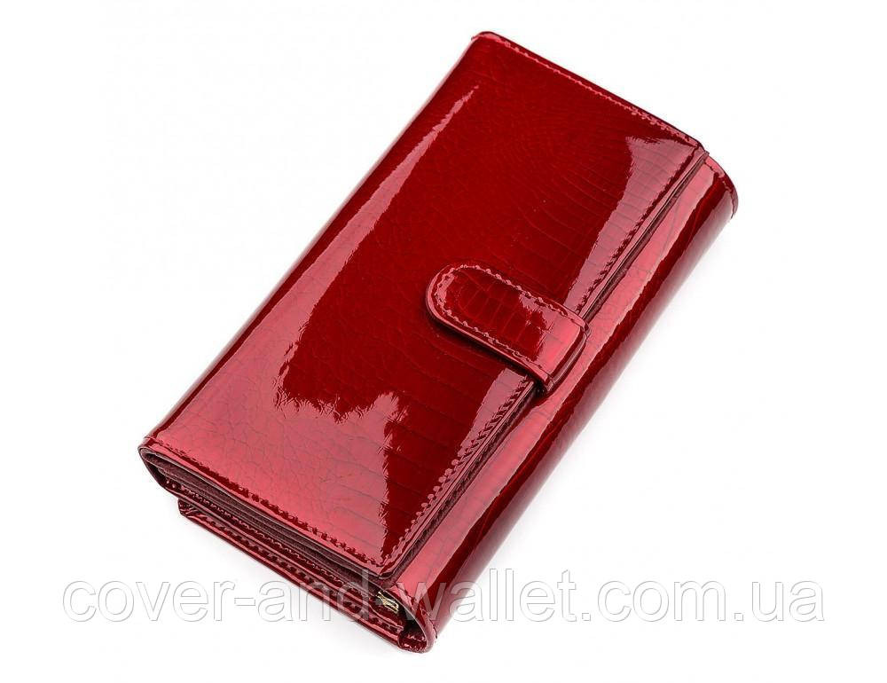 Красный кожаный женский кошелек под змею ST S9001A Киев - изображение 2