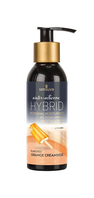Змазка водно-силіконова Sensuva Hybrid Orange Creamsicle (125мл) без цукру, можна для оральних пестощів Sex Aura Київ - фото 1