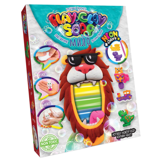 Набір креативної творчості "Пластилінове мило" Play Clay Soap PCS-03 середній  Лев Вінниця