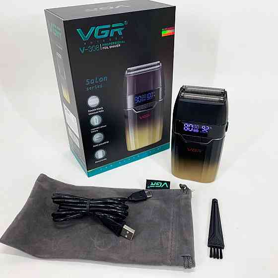 Мужская влагостойкая электробритва VGR V-308, Аккумуляторная машинка для стрижки, Бритвы электрические BH-62 Львов