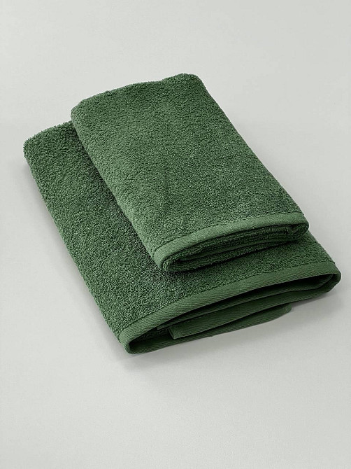 Полотенце махровое Ideal Textile однотонное 50х90 см 360 г/м2 (56861134) Для рук и лица, зелений Черновцы - изображение 2