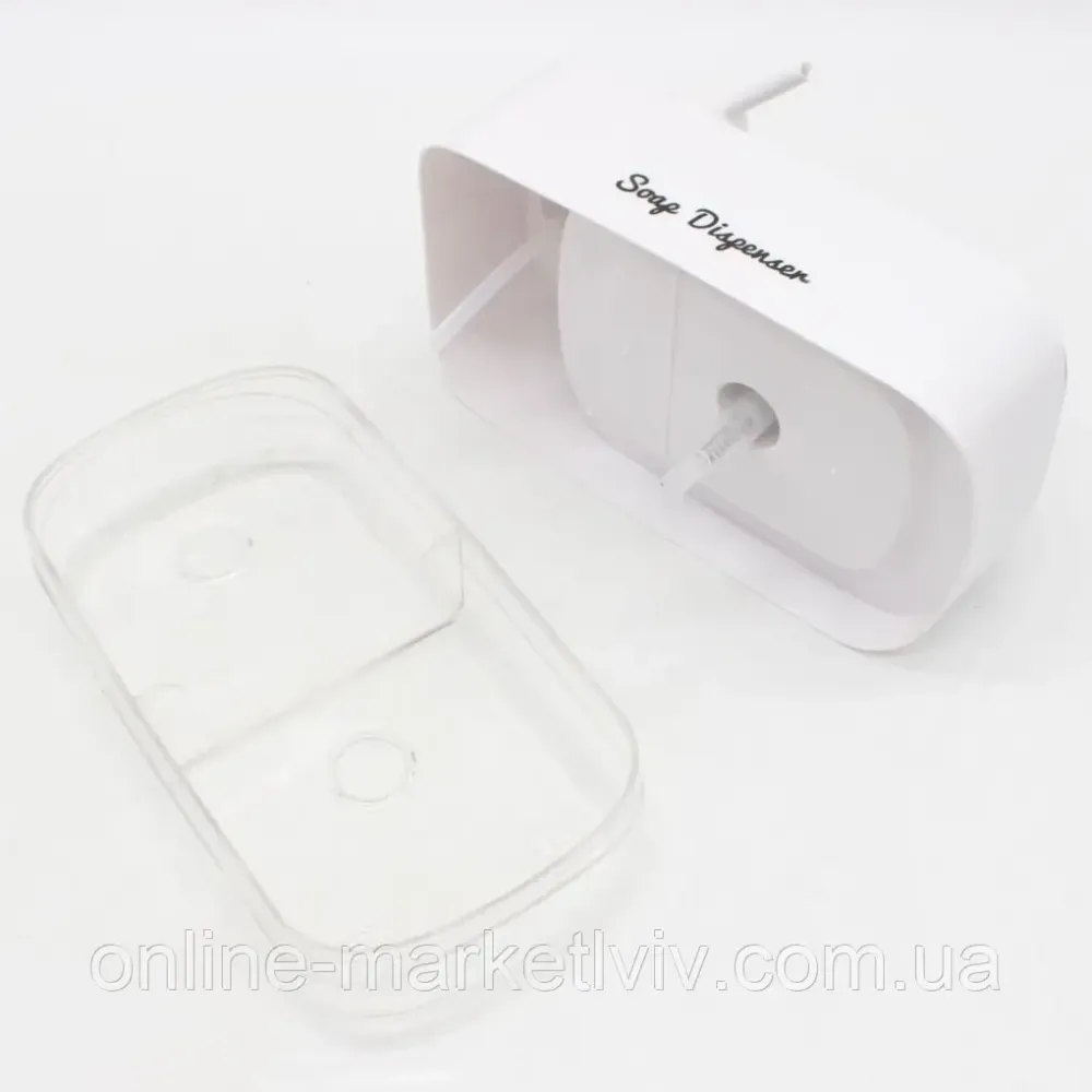 Дозатор для моющего средства с подставкой для губки 2 в 1,33371,Белый SBR Киев - изображение 9