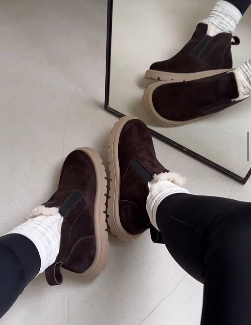 Molly Черевики жіночі MOLLY коричневі замша натуральна зимові 37р.-24см. (5673) Коломыя - изображение 2