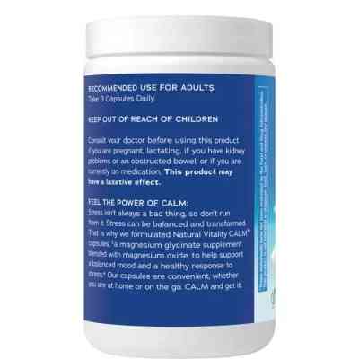 Минералы Natural Vitality Глицинат Магния, 325 мг, CALM, Magnesium Glycinate, 120 капсул (PTG-04399) Винница