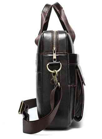 Сумка мужская под ноутбук Коричневая (Vintage) Киев