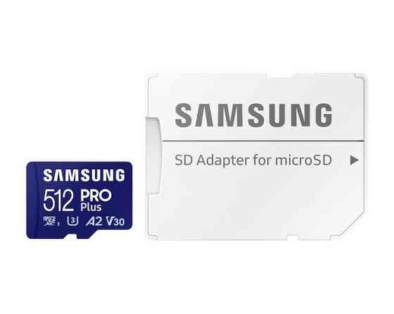 Картка пам'яті MicroSDXC 512 GB UHS-I/U3 Class 10 Samsung Pro Plus R180/W130MB/s + SD-адаптер (MB-MD512SB/WW) ( 12093 ) Харьков