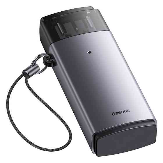 Кардрідер Baseus Lite Series USB-A to SD / TF Card Reader Grey Одеса