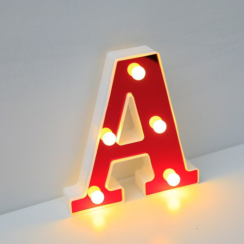 Объемная буква А led маленькая 16 на 14 см красный Киев - изображение 1