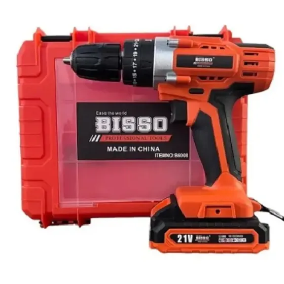 Шуруповерт аккумуляторный в чемодане BISSO B6008 21V Коломия