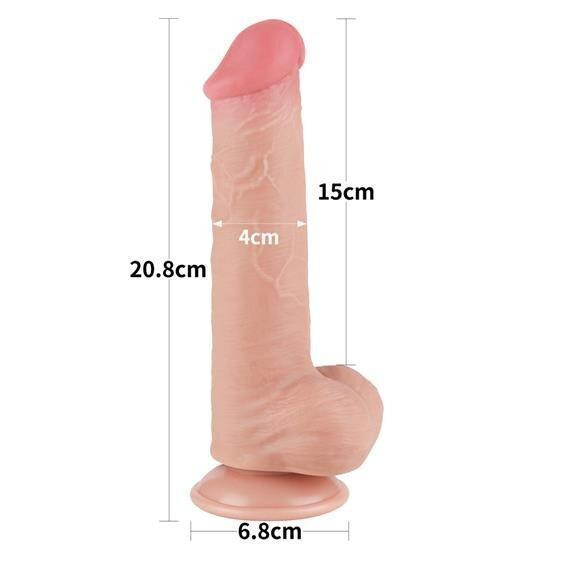 Фаллоимитатор - Sliding-Skin Dual Layer Dong 8