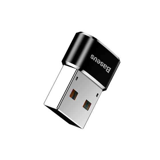 Адаптер Baseus USB Male To Type-C Female Adapter Converter Black Одесса