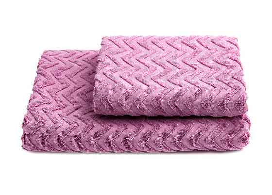 Акция! Комплект махровых полотенец Ideal Textile 2 шт (50х90см, 70х140 см) розовый, Узбекистан Черновцы