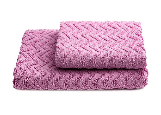 Акция! Комплект махровых полотенец Ideal Textile 2 шт (50х90см, 70х140 см) розовый, Узбекистан Черновцы - изображение 1