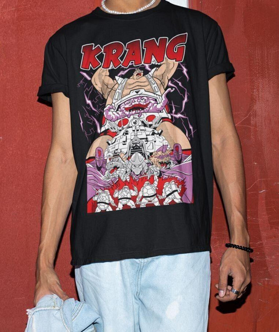 Футболка для мальчика аниме Тмнт Теенаге Мутант Нинджа оверсайз (рост от 165 до 180 ) Черний AnimeJ0844m Днепр - изображение 6