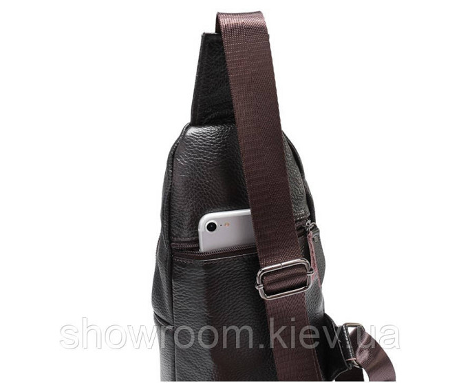 Чоловічі сумки на груди (слінг) Leather Collection (370) Київ - фото 3