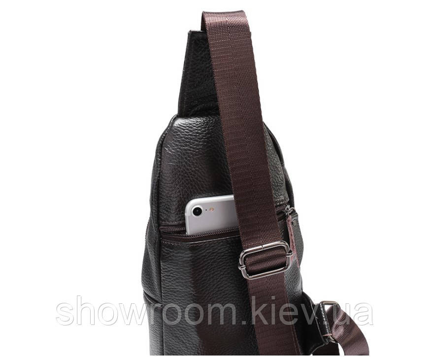 Чоловічі сумки на груди (слінг) Leather Collection (370) Київ - фото 3