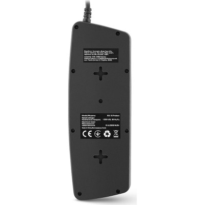 Мережевий фільтр живлення REAL-EL REAL-EL RS-10 Protect, 5m, black (EL122300040) Вінниця - фото 7