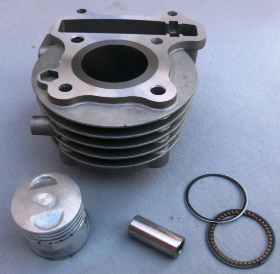 Цилиндр в сборе скутера 4т 50 Мукачево