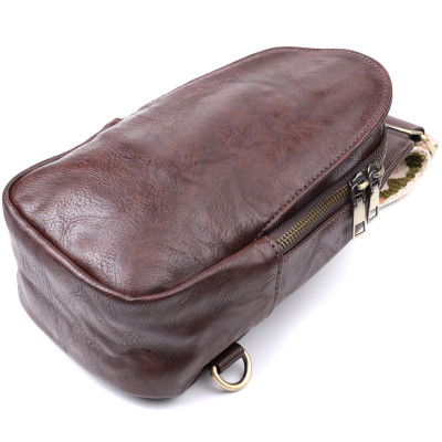 Сумка Vintage Из экокожи Коричневая (22794) Винница - изображение 9