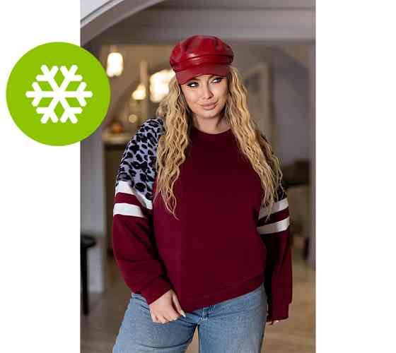 Теплий жіночий світшот "Today" | Батал Київ