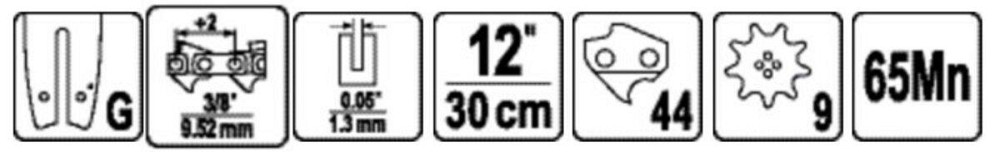 Шина для пили YATO l= 12