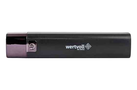 Ліхтар WERTVOLL 3 режими LED Li-ion 1200 mAh/t 7000 K/80 lum powerbank ABS 122х25 мм BLACK RX-8002 Коломыя
