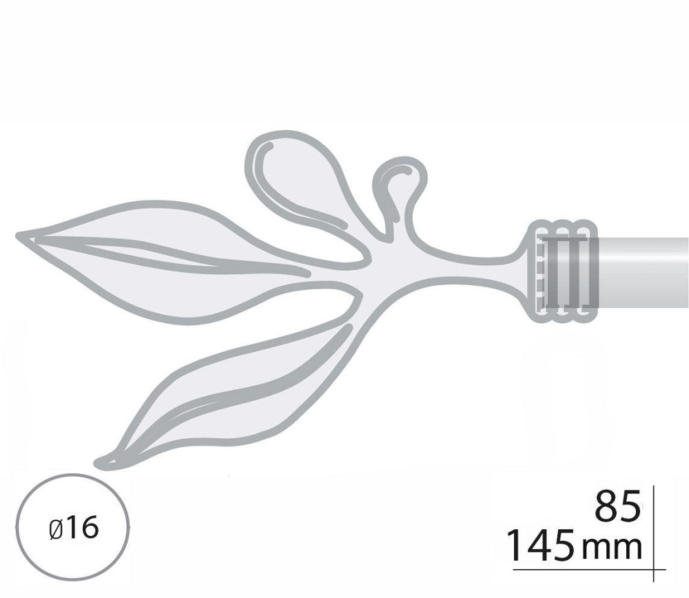 Закінчення для карнизу Orvit БАВАРО 16 мм МІДЬ Львов - изображение 2