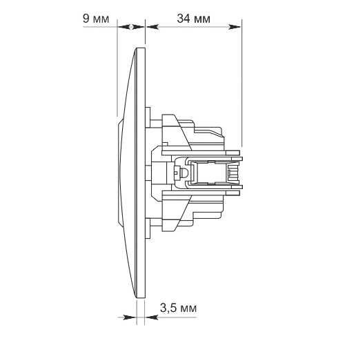 BINERA чорний графіт Розетка внутрішня 1-а Videx Житомир - изображение 7