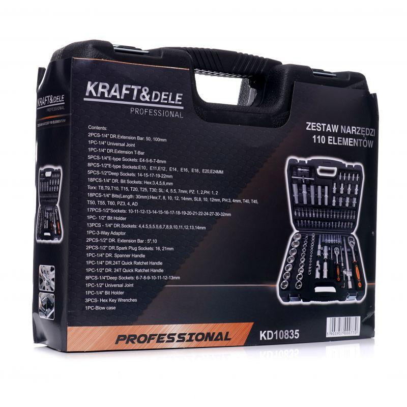 Набір торцевих ключів Kraft&Dele KD10835 101 шт. Київ - фото 8