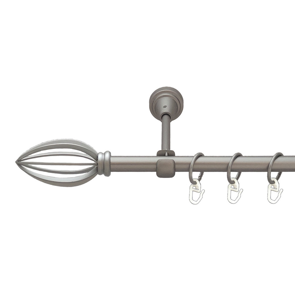 Карниз Orvit Пантеон металевий однорядний відкритий Сатин 16 мм 300 см (6091346) Львов - изображение 1