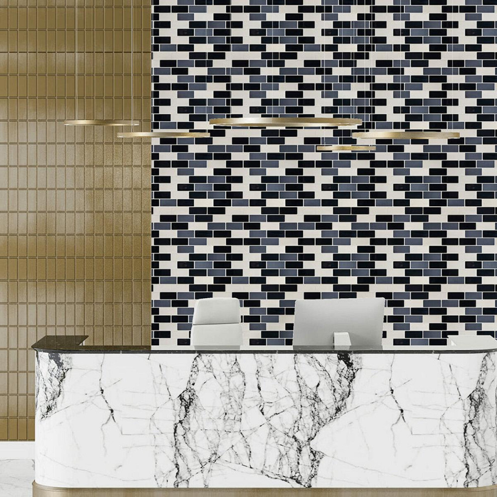 Самоклеящаяся плитка под кирпич черная серая молочная Киев - изображение 5