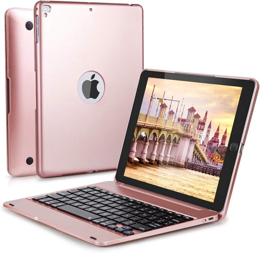 УЦЕНКА! Чехол-книга с блютуз клавиатурой для чехол-клавиатура Bluetooth для iPad 5-6-го поколения Air 1/2 iPad Pro 9.7 Днепр - изображение 1