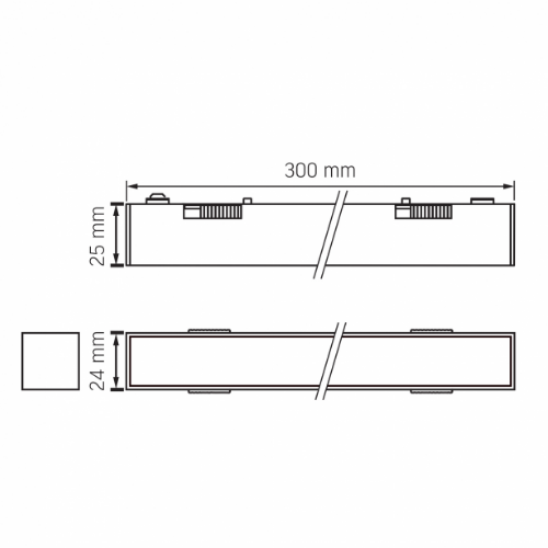 LED Світильник магнітний трековий 10,5W 4000К 48V чорний VL-TRMS-LD430B Videx Житомир