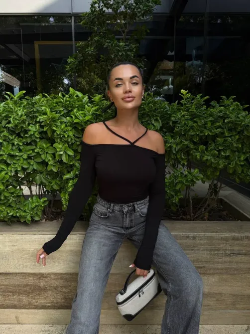 Жіночий лонгслів з відкритими плечима Одеса - фото 16