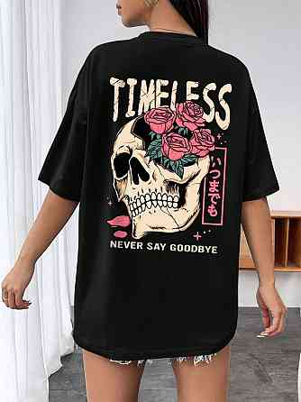 Футболка жіноча з принтом  44 Чорний 2634325280 Дніпро