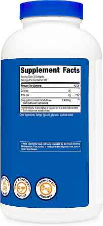 Жиросжигатель Nutricost CLA, 240 Softgels (800 mg per Softgel) Луцк