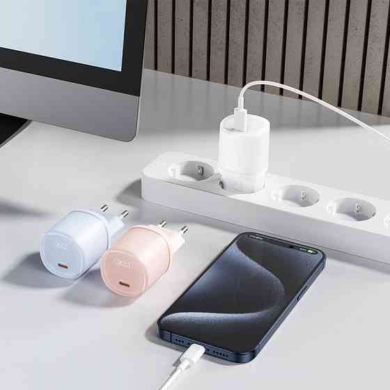 Мережевий зарядний пристрій XO L143 PD20W Single USB-C рожевий Львів