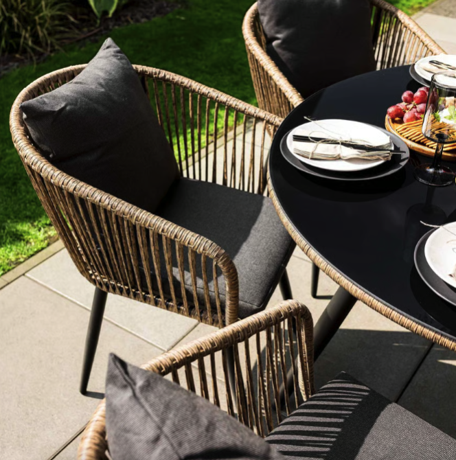 Комплект садових меблів Di Volio Rieti бежевий, сірий Киев - изображение 8