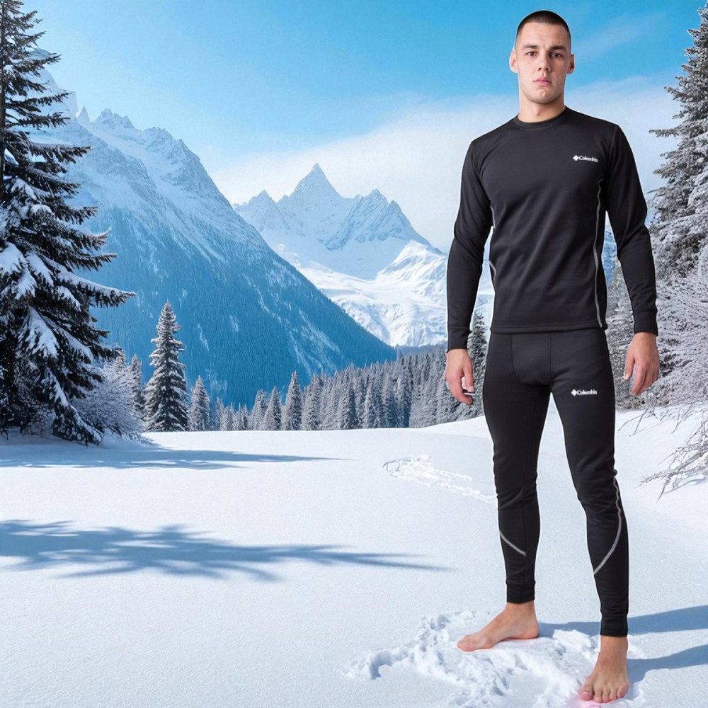 Чоловіча термобілизна Columbia ,комплект чоловічої термобілизни солумбія чорного кольору флісова зимова тепла Львів - фото 8