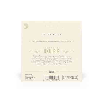 Струны для гитары D'Addario Titanium Ukulele Soprano (EJ87S) Винница