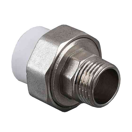 Муфта РАЗБОРНАЯ наружная резьба Kalde PPR ф40х1 1/4 (белый) 13004 (000017838) Киев