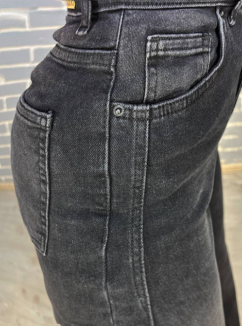 Джинсы женские Its Basic 2506 палаццо выточки на бедрах стрейчевые черные, черный, 34, 34, 68 см, 100 см Киев - изображение 7