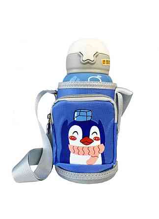 Дитячий термос - поїлка в сумці з чашкою 3 в 1 600 ml Mumlove Синій Кривий Ріг