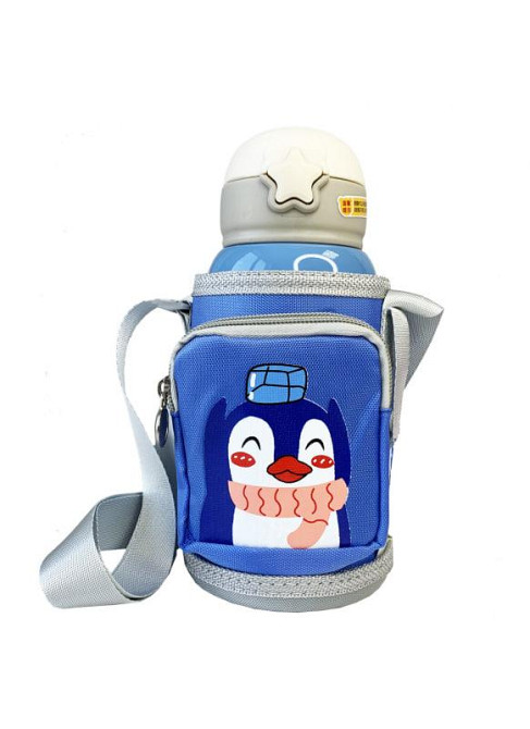 Дитячий термос - поїлка в сумці з чашкою 3 в 1 600 ml Mumlove Синій Кривий Ріг - фото 2