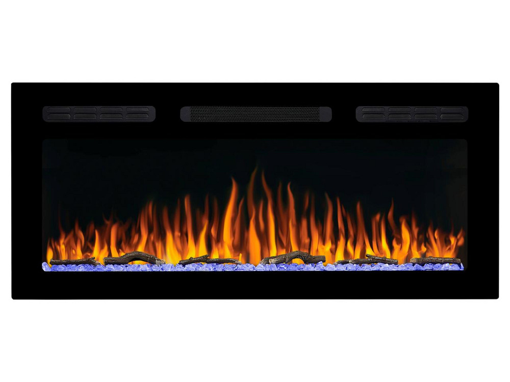 Електрокамін настінний / вбудовуваний ArtiFlame AF40WR з обігрівом і звуком горіння вогню Київ - фото 1