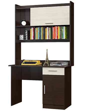 Письменный стол с Надставкой Эверест Школьник-3 венге + дуб молочный (DTM-2159) Львов