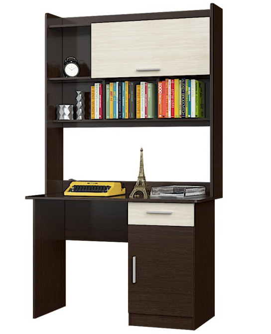 Письмовий стіл з Надставкою Еверест Школяр-3 венге + дуб молочний (DTM-2159) Львів - фото 1