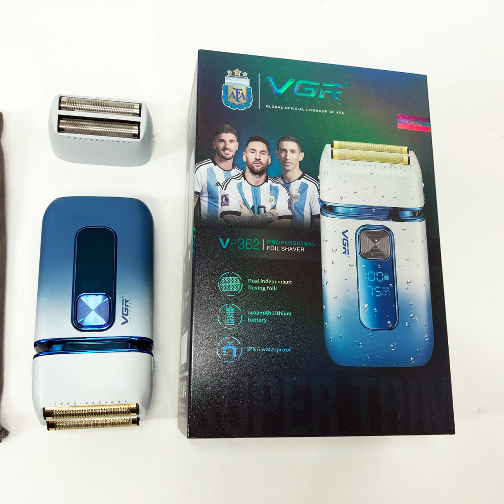 Електрична бритва з вбудованим акумулятором VGR, Чоловіча електрична акумуляторна електробритва IN-42 Львів - фото 9