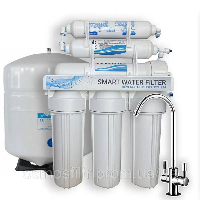 Фільтр зворотного осмосу Smart Water 6 ступенів з мінералізатором (RO-6) Київ - фото 1