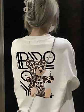 Футболка женская с принтом  42 Белая 2664082048 Днепр